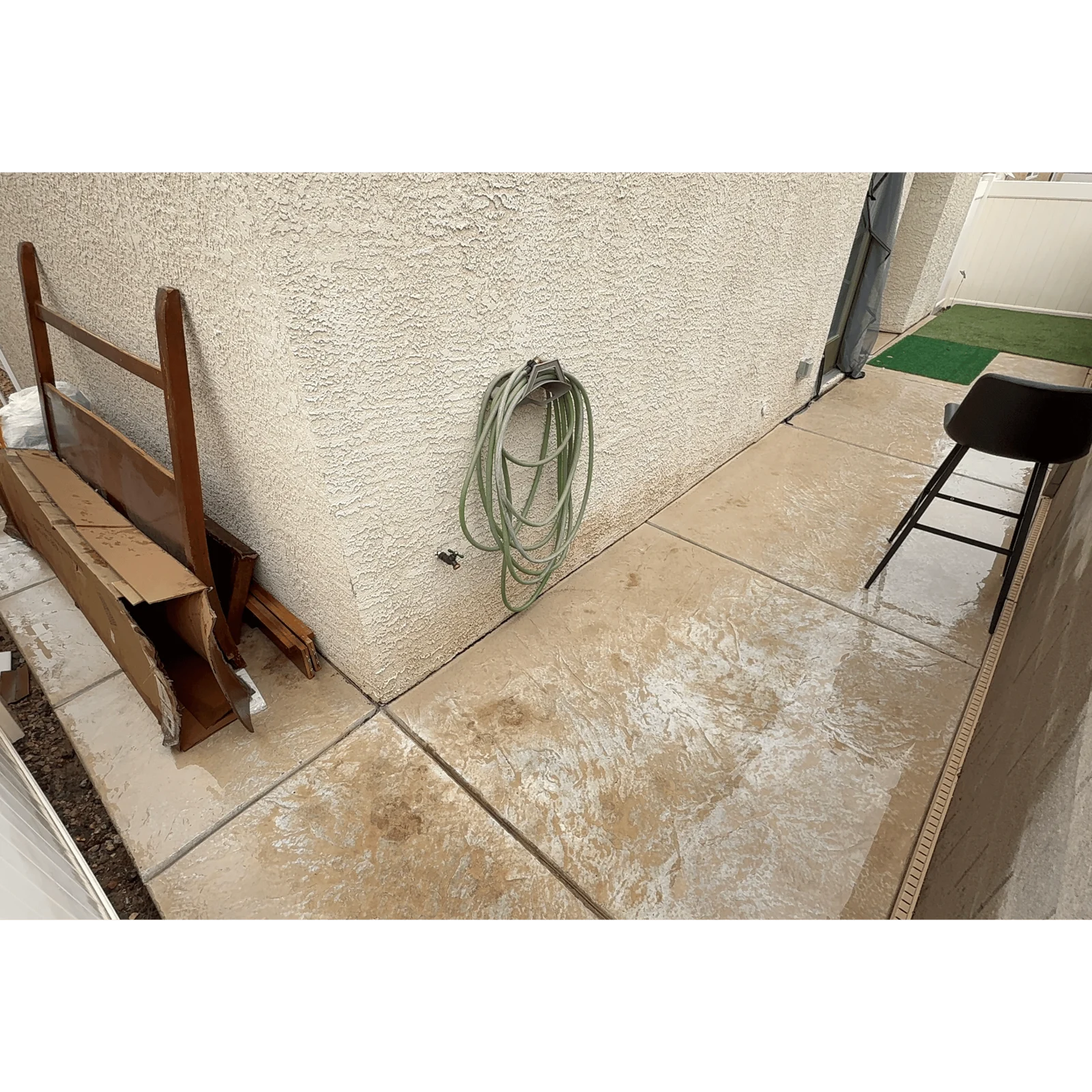 After pet waste cleanup, real Las Vegas yard