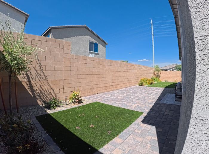Las Vegas yard before a Poop Scoop Dude cleanup